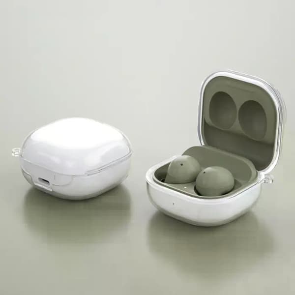 Suojakuori Samsung Galaxy Buds 2/2 Pro/Live/Pro - Läpinäkyvä musta