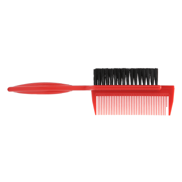 2 i 1 Hårklippning Kam Skägg Resor Bärbar trasigt hårborste Frisörstylingverktyg Röd