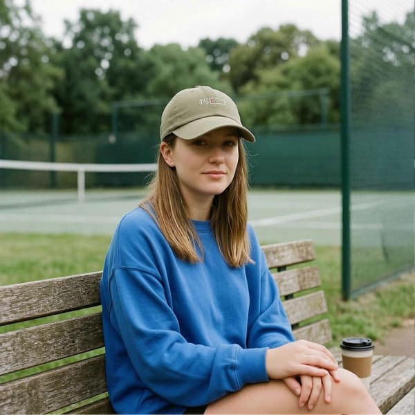 Baseballcaps – Lavt batterimønster Justerbar Retro – for utendørs solskjerming