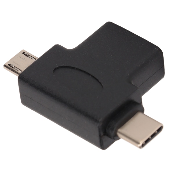 2 i 1 OTG Converter Typ C + USB2.0 Micro Converter för Android-telefon U Disk Tangentbord Mus Kortläsare