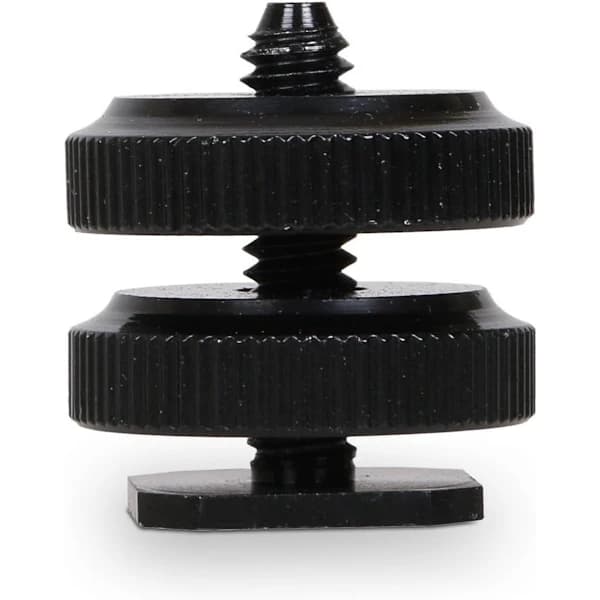 1/4\" blitsskoadapter for stativ og DSLR-kamera (2-pakning)