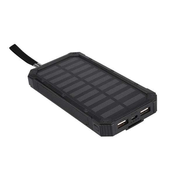 Bärbar 20000mAh snabbladdning Dual USB Polar Mobile Power Bank Case DIY Kit Svart