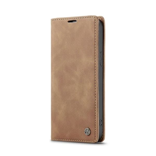 För iPhone 14 CaseMe-013 Multifunktionellt Retro Frostat Läderfodral