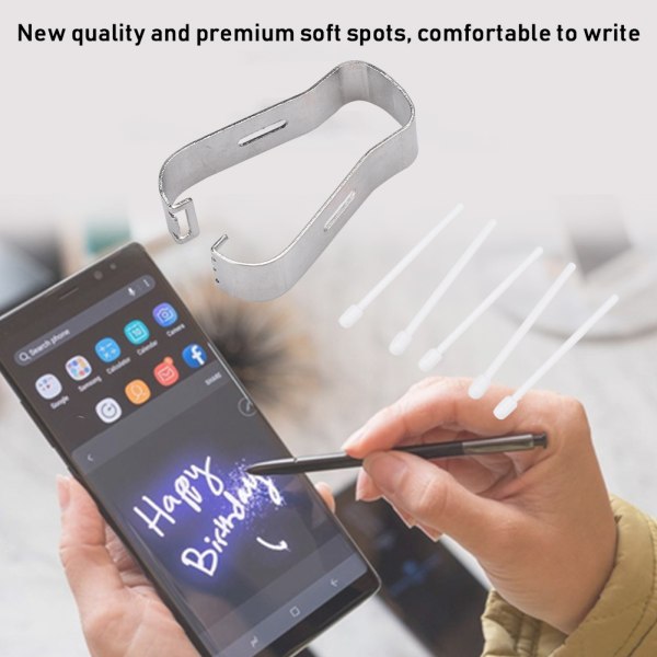 2 Set Universal Replacement Tips Nibs för Samsung Galaxy Note 3/4/5 S Pen (vit)