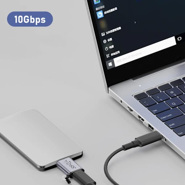 USB C till MicroB-adapter USB 3.0 Typ C Hona till MicroB Hane Omvandlare 10 Gbps - Typ C Hona