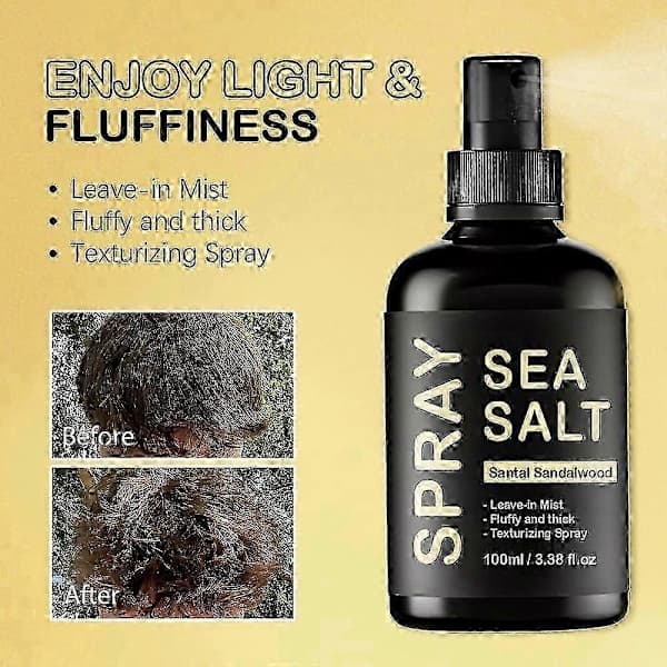 2026 Basic havssaltspray för en naturligt fluffig look, enkel förpackning