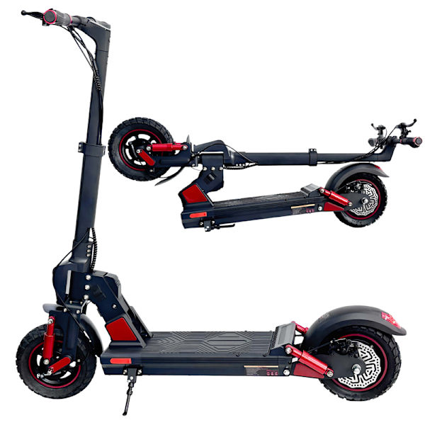 Hopfällbar elektrisk skoter BOGIST C1 PRO,885W motor,48V15Ah batteri, topphastighet 30km/h,räckvidd 40 km,Fällbara stavar,Maximal hastighet 950rmp Röd
