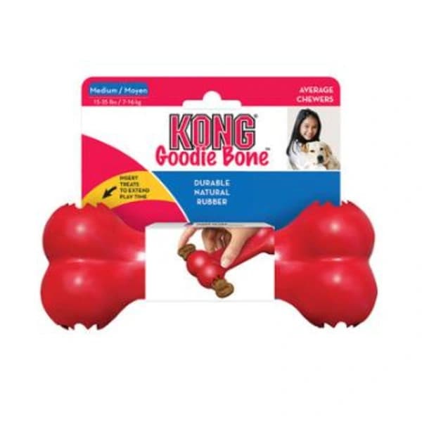 KONG Hundelegetøj, Holdbar Gummiknogle Passer til Store Hunde