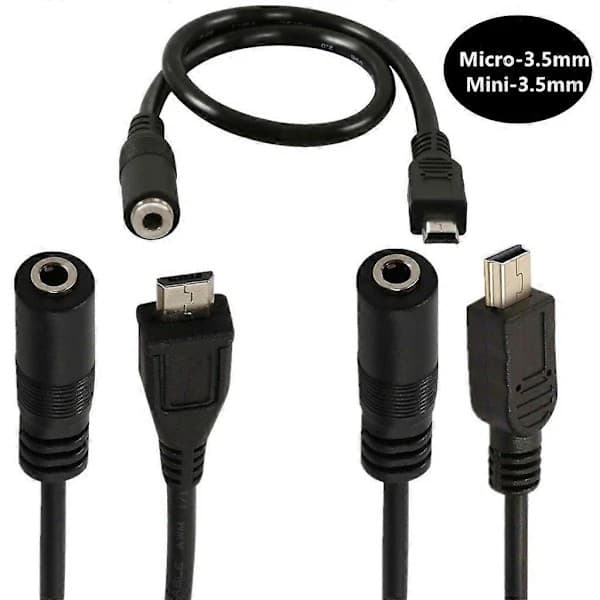 Micsros USB 5P -sovitinkaapeli 3,5 mm:n naaraspuolinen äänikaapeli klipsimikrofoneille