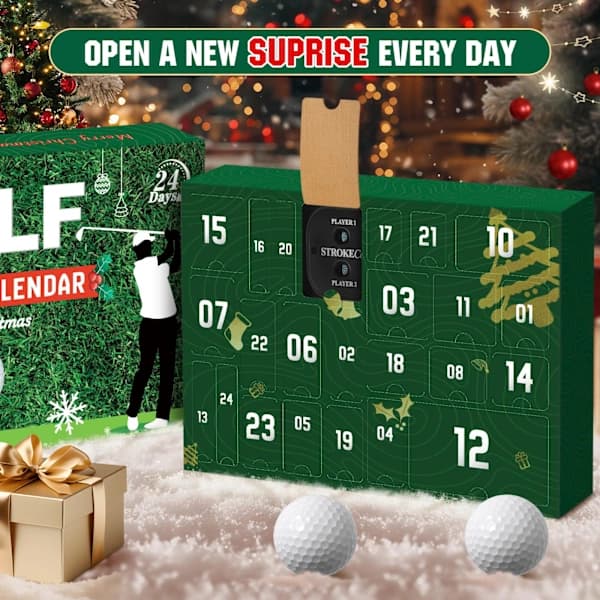 Adventskalender Golf 2025, 24-dagers adventskalender med baller #01