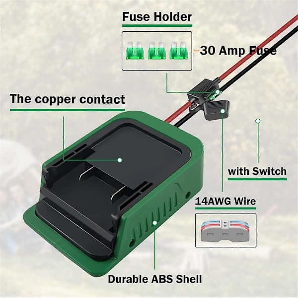 Hitachi 18V og 36V Power Wheels-adapter for Metabo HPT 18V-batterier