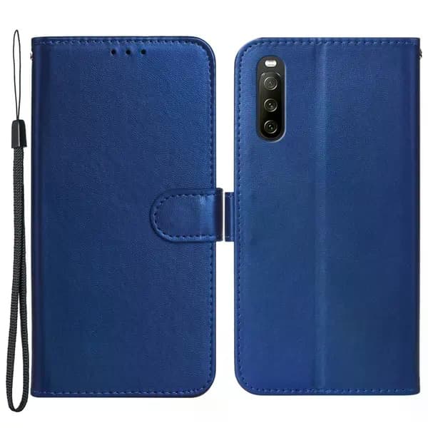 Sony Xperia 10 V Plånboksfodral i PU-läder - Blå