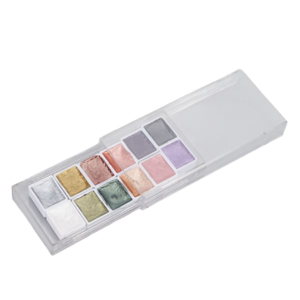 Nagel akvarellfärg Solid Pearl Glitter Nail Art målning Pigment för ung dam