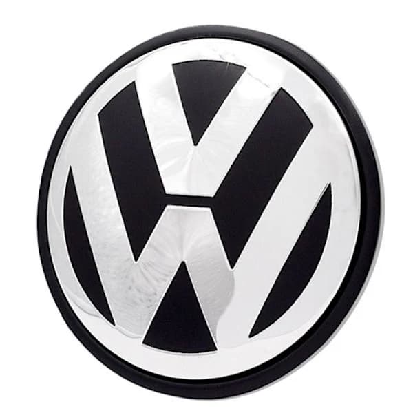 4-pack - Volkswagen VW Navkapslar / Fälgemblem - Bil Silver 65 mm - Självhäftande