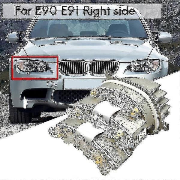 Ny For- E90 E91 Lci 328i 335i Høyre Side Led Blinklys Diode Indikator Modul 63127245814