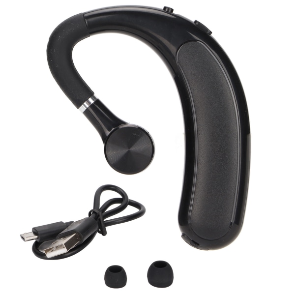 Bluetooth hörsnäcka högupplösta handsfreesamtal Trådlöst Bluetooth 5.2-headset med öronkrok för affärskörning