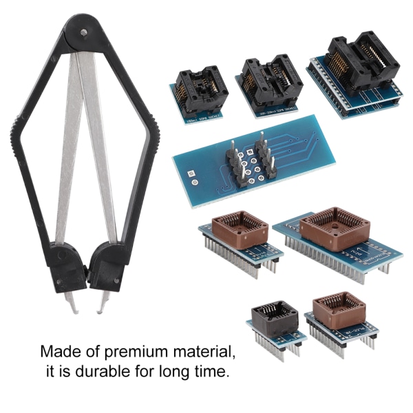 9 delar programmeringsadaptrar Sockets Kit för TL866CS TL866A EZP2010 IC Extractor