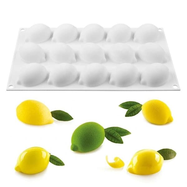 Citron Silikoneform Mousse Chokoladeforme til Hjemmelavet Sæbe Kage Bagværk Bageværktøj Forme