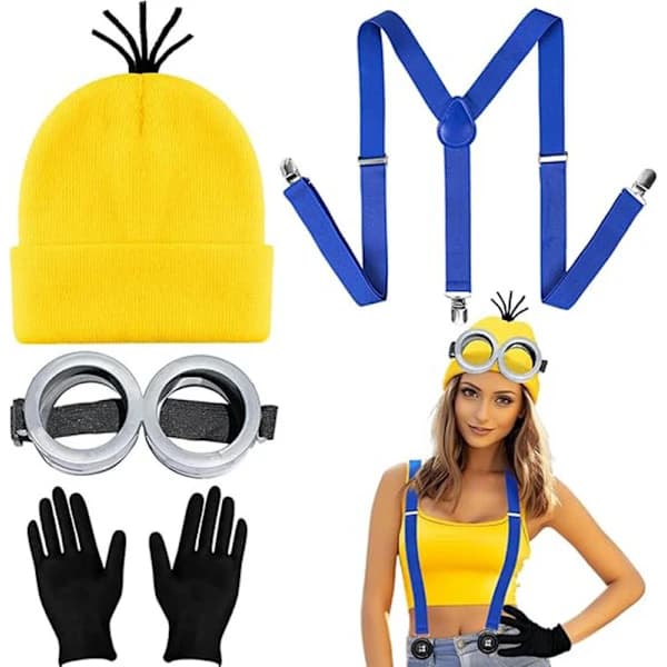 stk. Minions Halloween Kostume Tilbehør til Voksne Blå