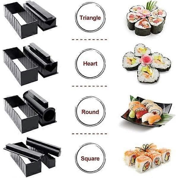 Sushi-sett 10 deler komplett sushi-sett DIY sushisett for