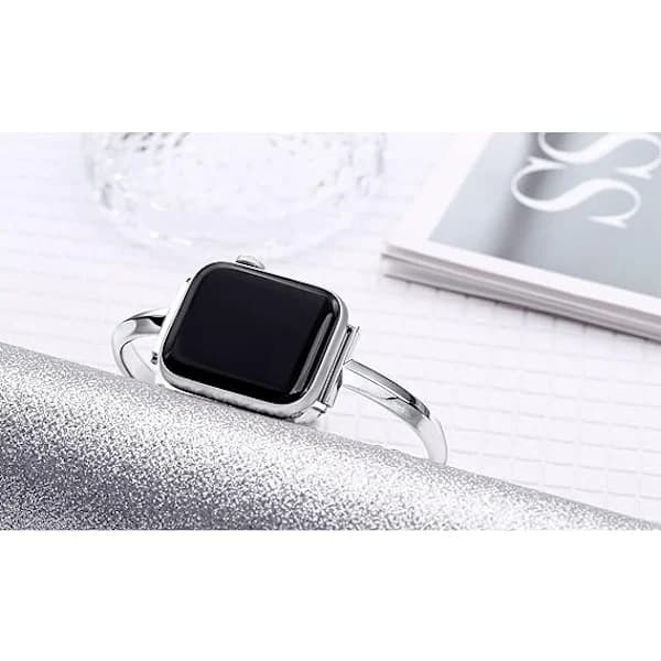 Sølv 38/40/41 mm, armbånd i rustfritt stål kompatibelt med Apple Watch