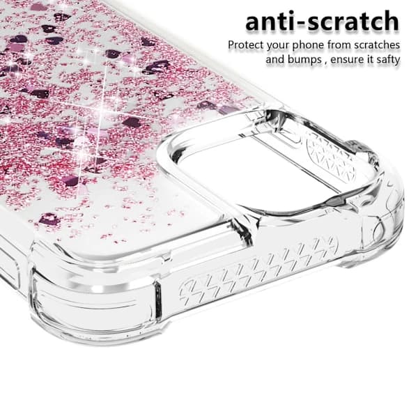 Glitter Bling TPU-deksel iPhone 13 Rosegull