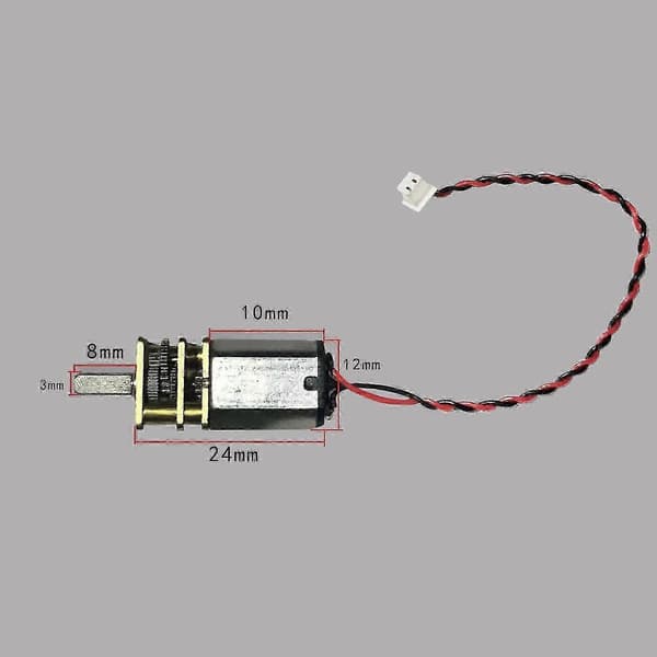 5st Micro Mini N20 Växelmotor DC 3v-6v Långsam Hastighet Full Metall Växellåda Reducer Diy Js