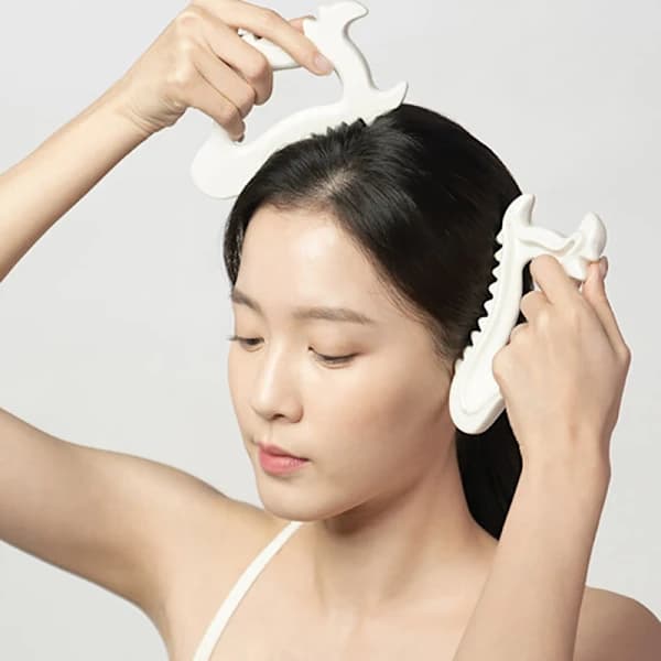 Gua Sha Keramisk Rektangulär Ansiktsmassagebräda Verktyg