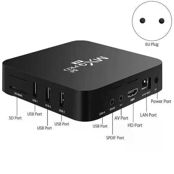 TV Box 4K HDR Streaming Media Player 4GB RAM 32GB ROM Allwinner H3 Core Smart TV Box -ZZY