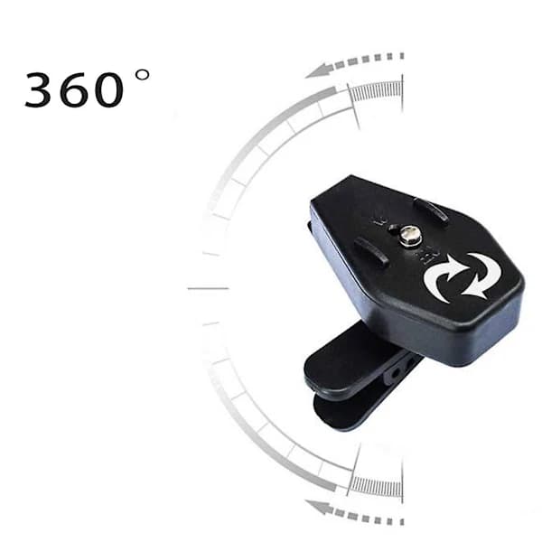 Clip-on LED-læselampe til briller, 360 grader justerbar