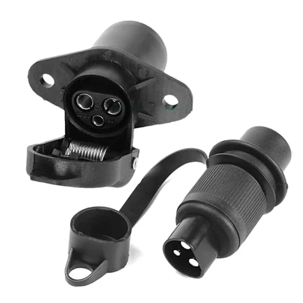 12V 3-pins stikkontakt til tilhengeradapter strømkontakt for plugg