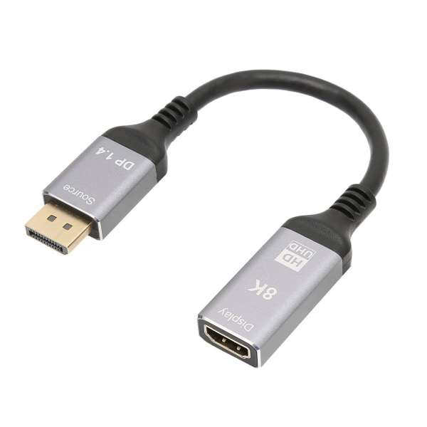 DisplayPort 1.4 till HD multimediagränssnitt 2.1-kabel 8K 48Gbps Stöd HDR 3D AV-adaptersladd för bärbar dator TV-projektor