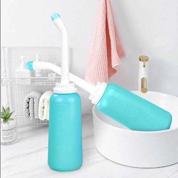 Bærbar bidet for reise med pose, 500 ml