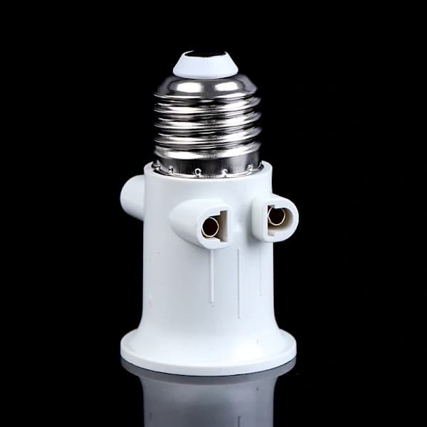 AC100-240V E27 Lyspære Adapter Lampeholder Sokkel Konvertering onesize