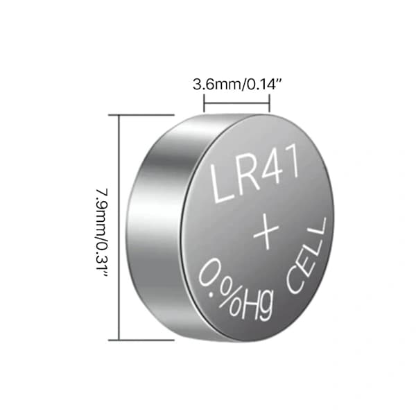 LR41/AG3 Knappcellebatterier Stabil og langvarig bruk Batteripakke 100