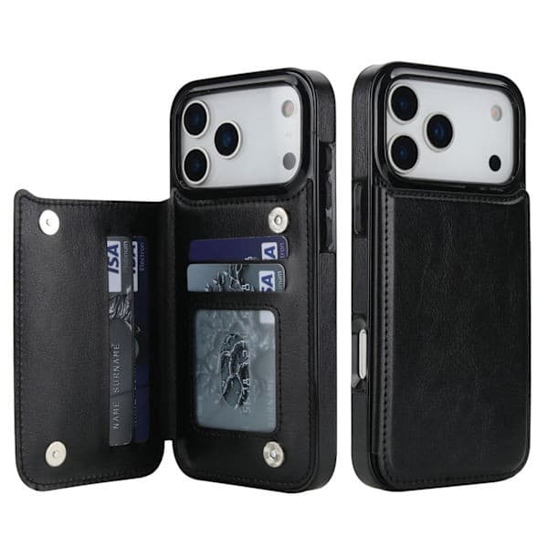 Företagsfodral i läder med flipfunktion för iPhone 17/iPhone 17 Pro/iPhone 17 Promax iPhone 17 Promax