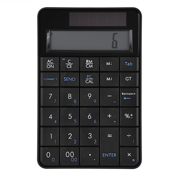 Mini 2.4G USB trådlös 2 i 1 29 tangenter Numerisk tangentbord Tangentbord och miniräknare med LCD-skärm