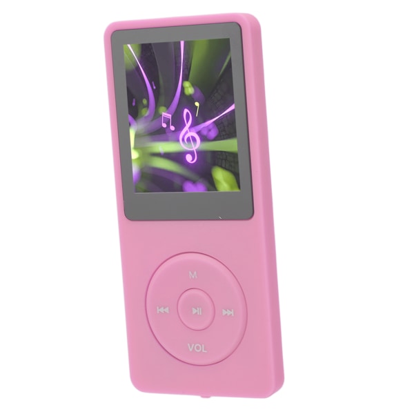 MP3 MP4-spelare 1,8 tum skärm 8 GB minne 64 GB utbyggbar 30 timmars uppspelning Multi sportmusikspelare rosa