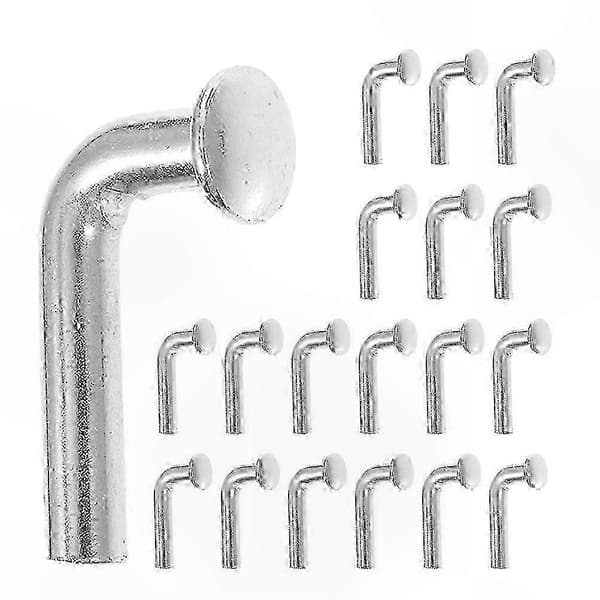 Pallställs säkerhetsnålar, 50-pack, M7x30mm J-bult kraftiga bottennålar