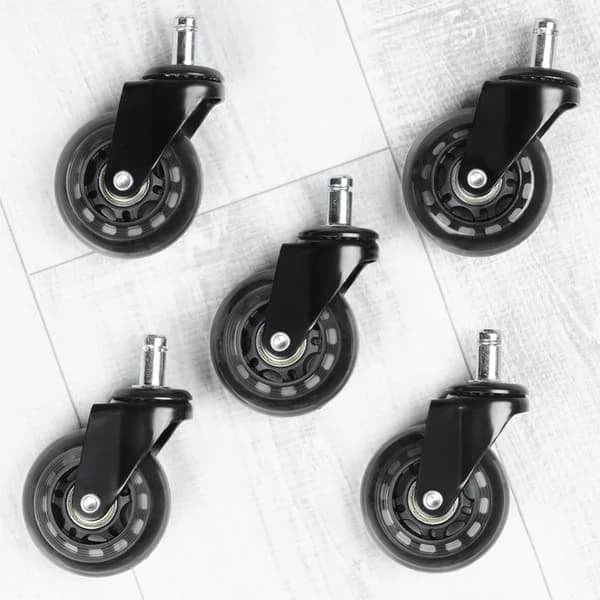 IKEA lenestolhjul gummi 6,3 cm / 11 mm 5 stk.