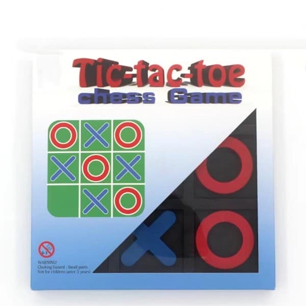Tre i rad-spel / Luffarschack - 10 cm Svart