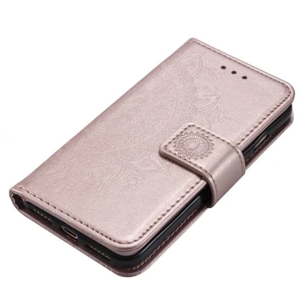 Mandala Pung Etui Kompatibel med iPhone 17e - Rose Rose guld pink