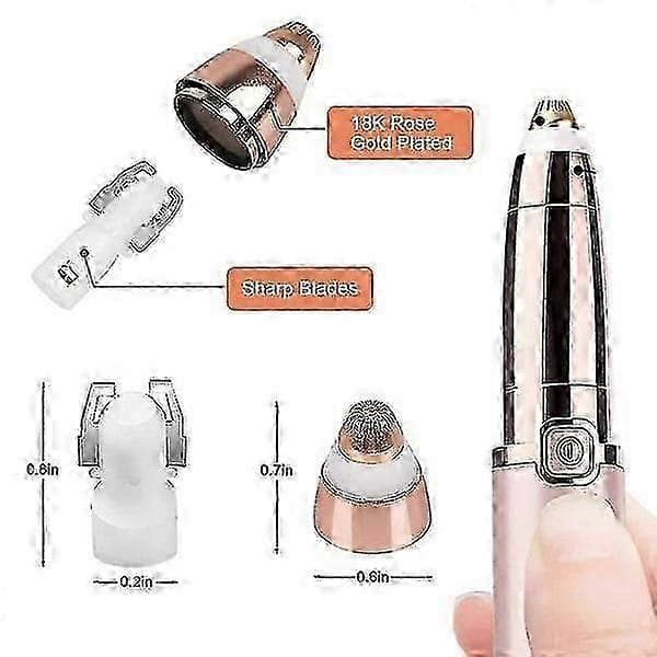 Flawless Brows Remover: Smärtfri Ersättningshuvud för Ögonbrynstrimmer (4 st)