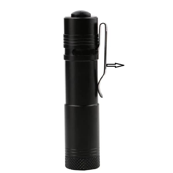 Mini COB LED Lille og Kompakt Lommelygte Sort