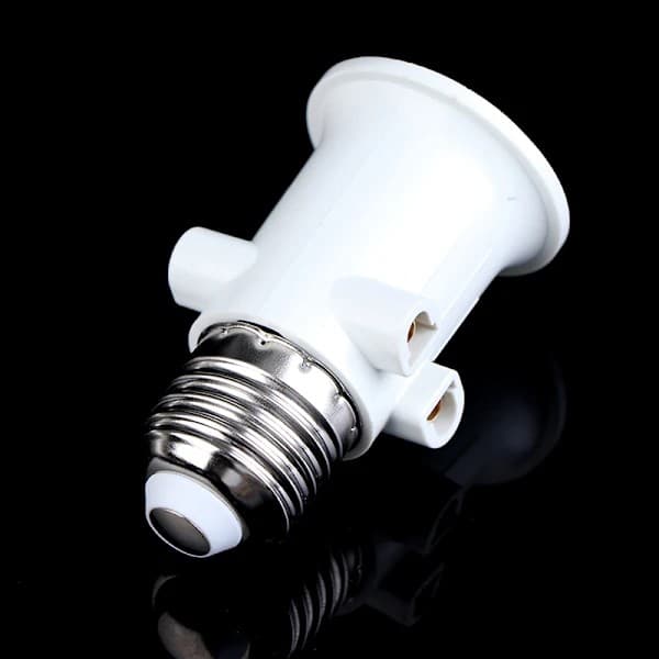 AC100-240V E27 Pære Adapter Lampeholder Sokkel Konvertering onesize
