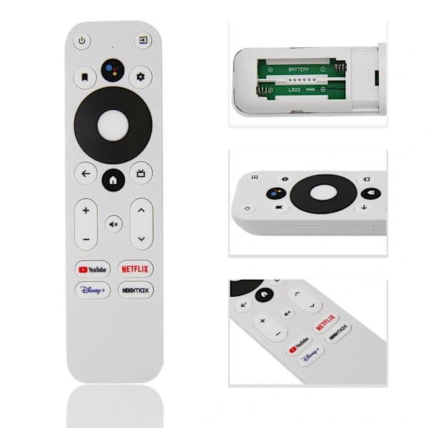 Ersättningsfjärrkontroll kompatibel / KM2-kompatibel KM2 4K-certifierad röst Android TV Box_Superpresent vit