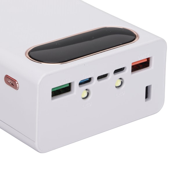 22,5W snabbladdning Power Bank Case Kit Löstagbar LCD 20x18650 Case Power Bank ShellWhite