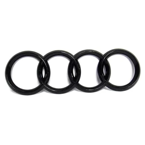 Sort Blank Bagagerum Ring Badge Emblem til Audi A3 A4 S4 A5 A6 S 192x62mm