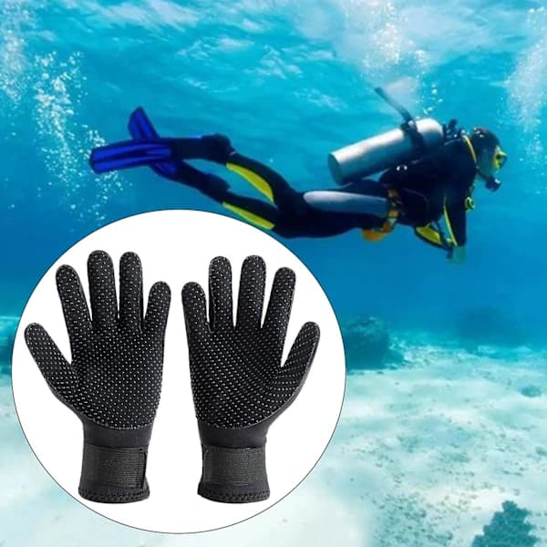 3 mm neoprendykarhandskar för dykning, simning, kajakpaddling, surfing, varma, andningsbara, storlek M