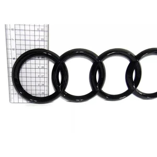 Sort Blank Bagagerum Ring Badge Emblem til Audi A3 A4 S4 A5 A6 S 192x62mm